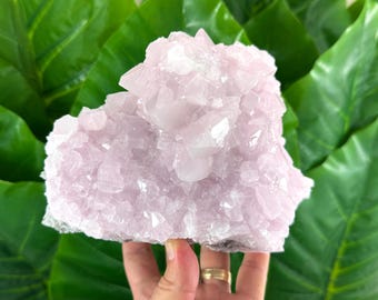 Fluorescent Pink Mangano Calcite Crystal Cluster - Zlatograd, Bulgaria