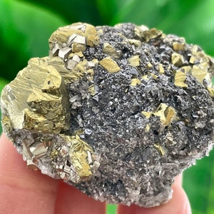 Aesthetic Sphalerite with Chalcopyrite  from Krushev Dol mine,Madan,Bulgaria,Home Decor,Energy Crystal, Calcite, Crystal,