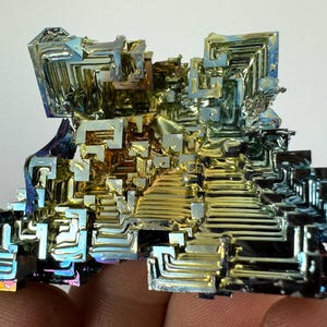Rainbow Bismuth Cluster,Bismuth Specimen,Bismuth Crystal,Lab Grown Stone,Home Decor, Colourful Crystal,Pieces Bismuth,Bismuth Colourful.