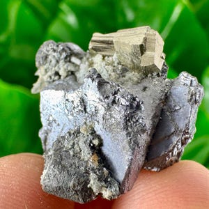 Galena mit Pyrit aus der Borieva Mine, Madan,Bulgarien, Mineral, Kristall, Wohnkultur, Sammlung