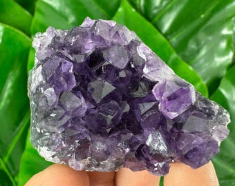 Aglomerado de Ametista Uruguaia: Cristal Roxo Profundo para Decoração de Casa