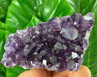 Aglomerado de Ametista Uruguaia: Cristal Roxo Profundo para Decoração de Casa