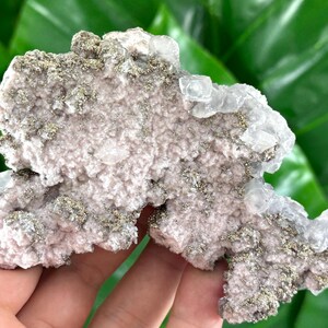 Very nice a Rhodochrosite with Pyrite and Calcite from Trepca,Kosovo,Trepca Stari Trg Mine,Trepca complex,Mitrovica,N553