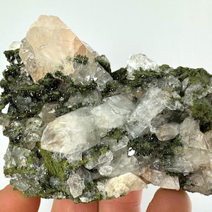Epidote with Quartz from Hakkari Turkey,Mineral,Collection,Collectibles,Epidote Crystal,Epidote from Turkey,TurkishEpidote N34