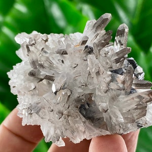 Transparent Quartz brown Calcite and Sphalerite from 9th September mine,Madan,Bulgaria,Transparent Quartz,Quartz Cluster,Home Decor