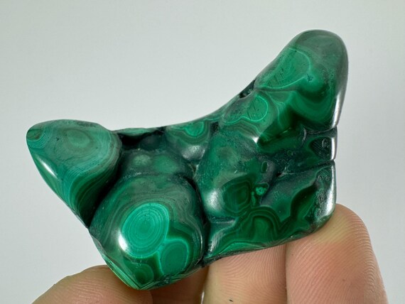 Polished Green Malachite Stone From Congo X Cm)