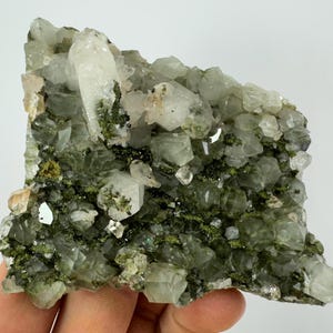 Epidote with Quartz from Hakkari Turkey,Mineral,Collection,Collectibles,Epidote Crystal,Epidote from Turkey,TurkishEpidote N29