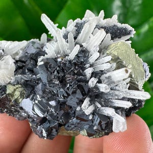 Quartz with Chalcopyrite,Galena,Calcite and Sphalerite from Krushev dol mine,Madan,Bulgaria,Mineral Specimen,Mineral Collection,N25