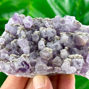 Rare Amethyst with Pyrite from Chala mine Bulgaria,Bulgarian Amethyst,Purple Quartz,Cluster,Specimen,Crystal,Chala mine,N507