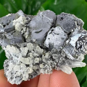 Galena mit Quarz aus der Borieva Mine, Madan, Bulgaria, Mineral, Kristall, Wohnkultur, Kollektion N36