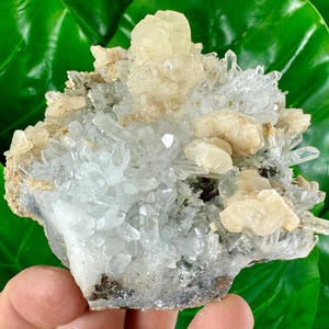 Amazing Quartz with Calcite from 9th September mine,Madan,Bulgaria,Transparent Quartz,Quartz Cluster,Home Decor, Energy