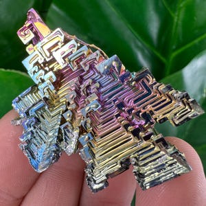 Rainbow Bismuth Cluster,Bismuth Specimen,Bismuth Crystal,Lab Grown Stone,Home Decor, Colourful Crystal,Pieces Bismuth,Bismuth Colourful.N2