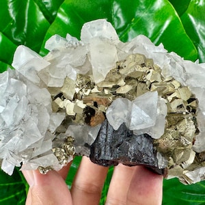Aesthetic Pyrite with Sphalerite and Calcite from Trepca,Kosovo,Trepca Stari Trg Mine,Trepca complex,Mitrovica,N561
