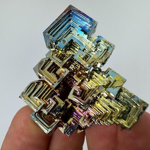 Rainbow Bismuth Cluster,Bismuth Specimen,Bismuth Crystal,Lab Grown Stone,Home Decor, Colourful Crystal,Pieces Bismuth,Bismuth Colourful.