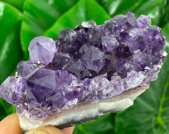 Aglomerado de Ametista Uruguaia: Cristal Roxo Profundo para Decoração de Casa