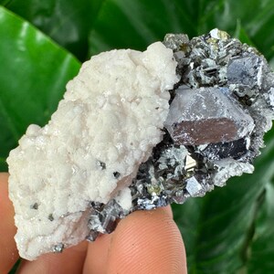 Rare Calcite with Galena and Gem Sphalerite from Krushev dol mine,Madan,Bulgaria,Mineral Specimen,Mineral Collection,Energy Crystal