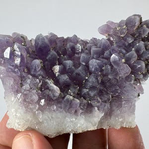Rare Amethyst with Pyrite from Chala mine Bulgaria,Bulgarian Amethyst,Purple Quartz,Cluster,Specimen,Crystal,Chala mine N72