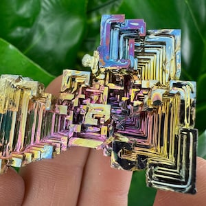 Rainbow Bismuth Cluster,Bismuth Specimen,Bismuth Crystal,Lab Grown Stone,Home Decor, Colourful Crystal,Pieces Bismuth,Bismuth Colourful.N2