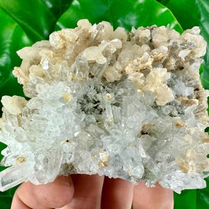 Amazing Quartz with Calcite from 9th September mine,Madan,Bulgaria,Transparent Quartz,Quartz Cluster,Home Decor, Energy