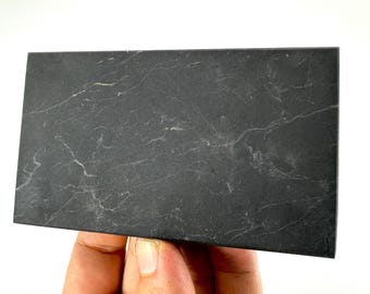 10x6cm Unpolished Shungite Tile from Karelia,Russia,Healing Stone Plate,EMF Protection,Energy Tiles,Crystal Karelia,Big Tile Shungite