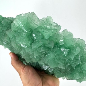 Extra Large rare Green Halite from Lubin mine,Poland,Green Halite Crystal,Green Halite mineral,Green Halite Collection,Hallite Poland,N2