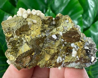 素晴らしい閃亜鉛鉱、黄銅鉱、水晶、原石、天然鉱物、ヒーリング