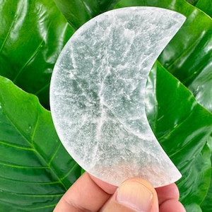Luna de selenita, Luna, Luna plana de selenita, Luna de selenita pulida, Energía fuerte, Energía de sekenita Luna,