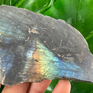 Duży polerowany labradoryt, naturalny kryształ, kryształ energetyczny do wystroju domu, klaster, kryształ labradorytu, minerał labradorytu, specjalny prezent, N1