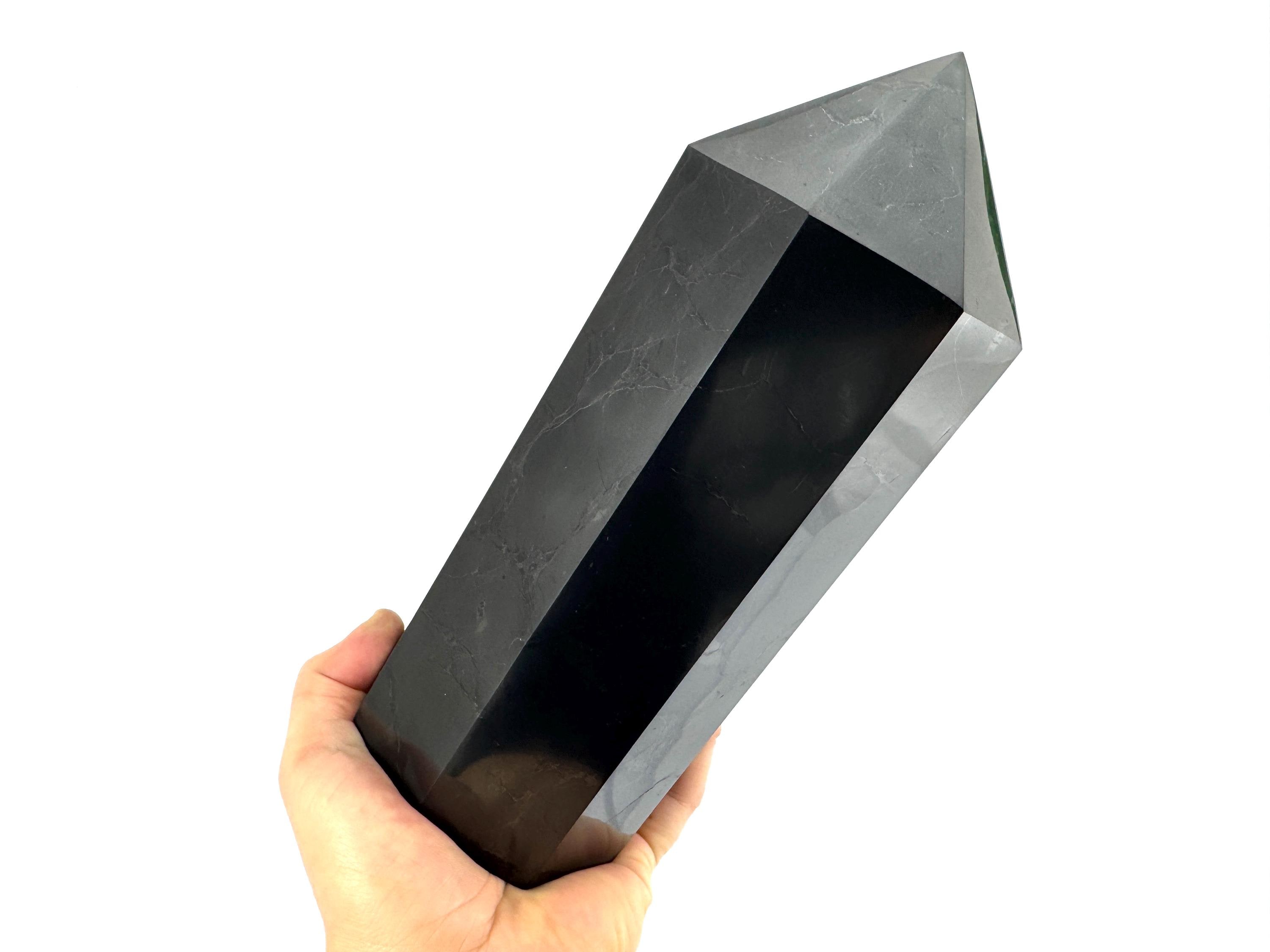 20cm Shungite Crystal,Shungite neutralizer,4G 5G EMF and Radiation Protection & Healing,Wholesale Shungite,extra Large Shungite Crystal