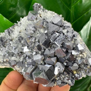 Amazing Galena with Quartz from Krushev dol mine,Madan,Bulgaria,Mineral Specimen,Mineral Collection,Energy Crystal,N504