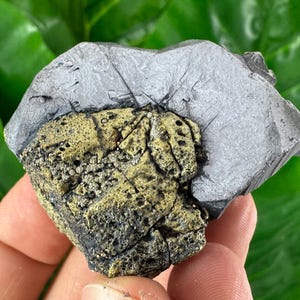 Amazing Galena with Chalcopyrite from Borieva mine,Madan,Bulgaria,Mineral collection, specimen, home decorN14