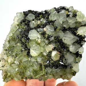 Epidote with Quartz from Hakkari Turkey,Mineral,Collection,Collectibles,Epidote Crystal,Epidote from Turkey,TurkishEpidote N34