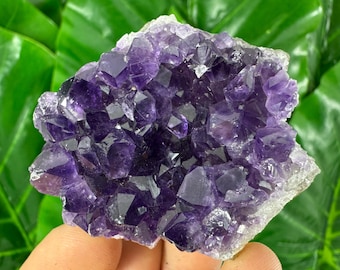 Aglomerado de Ametista Uruguaia: Cristal Roxo Profundo para Decoração de Casa
