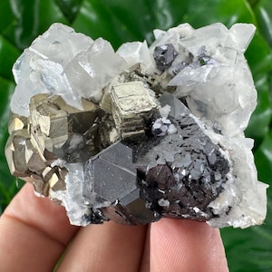 Amazing Pyrite with Sphalerite and Calcite from Trepca,Kosovo,Trepca Stari Trg Mine,Trepca complex,Mitrovica,N68