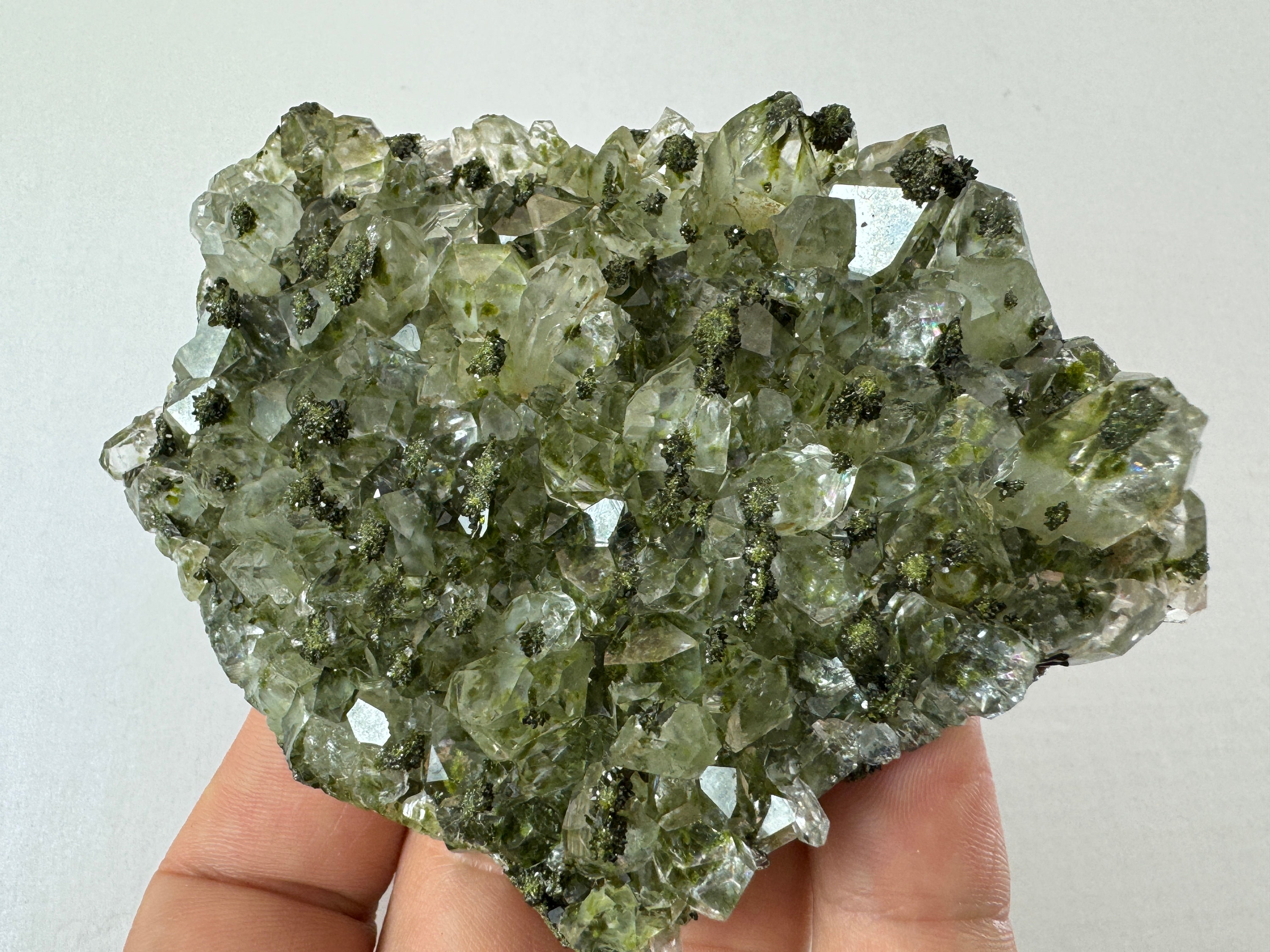 Epidote With Quartz From Hakkari Turkey,mineral,collection