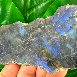 Duży polerowany labradoryt, naturalny kryształ, kryształ energetyczny do wystroju domu, klaster, kryształ labradorytu, minerał labradorytu, specjalny prezent, N1