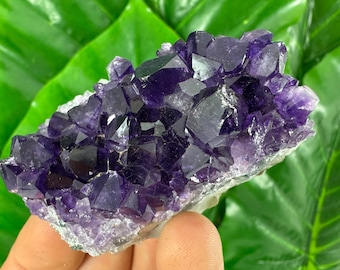 Aglomerado de Ametista Uruguaia: Cristal Roxo Profundo, Decoração para Casa