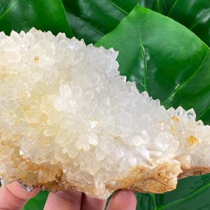 Transparent Quartz with Limonite from 9th September mine,Madan,Bulgaria,Transparent Quartz,Quartz Cluster,Home Decor, Energy Crystal,