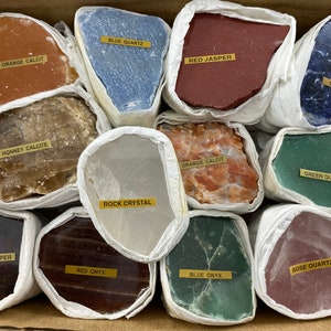 One Box Mix polished Minerals,Flat minerals,Wholesale Minerals,Set Minerals,Natural Crystal,Specimen,Collection, Collector,Natural,Polished,