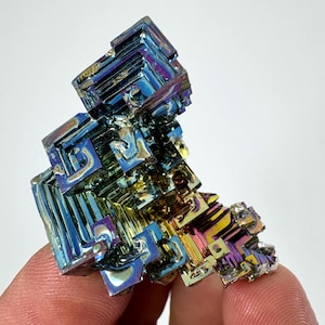 Rainbow Bismuth Cluster,Bismuth Specimen,Bismuth Crystal,Lab Grown Stone,Home Decor, Colourful Crystal,Pieces Bismuth,Bismuth Colourful.