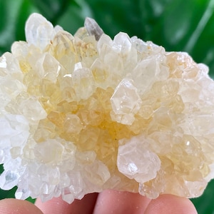 Transparent Quartz with Limonite from 9th September mine,Madan,Bulgaria,Transparent Quartz,Quartz Cluster,Home Decor, Energy Crystal,