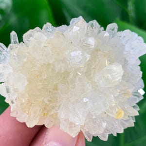 Transparent Quartz with Limonite from 9th September mine,Madan,Bulgaria,Transparent Quartz,Quartz Cluster,Home Decor, Energy Crystal,