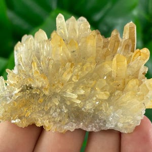 Transparent Quartz with Limonite from 9th September mine,Madan,Bulgaria,Transparent Quartz,Quartz Cluster,Home Decor, Energy Crystal,