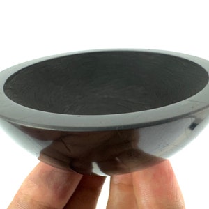 7 cm Schungit Schale aus Karelien,Russland, Hochwertige Schale zur Wasserreinigung,Schungit,EMF Schutz,Schungit Schale,Heiler Schungit