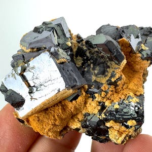 Incredible Galena with Sphalerite and Calcite from Krushev dol mine,Madan,Bulgaria,Mineral,Mineral Collection,Crystal collect N24