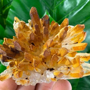 Rare Quartz with Limonite from 9th September mine,Madan,Bulgaria,Transparent Quartz,Quartz Cluster,Home Decor, Energy Crystal,