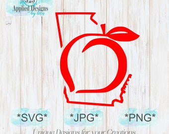 Download Georgia Peach Svg Etsy