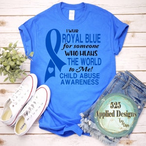 Plik do cięcia I Wear Royal Blue Child Abuse, sylwetka, Cricut, SVG, Jpg, PNG, sublimacja, DTF, winyl, 525 zastosowanych wzorów