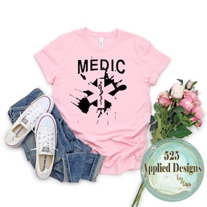 Distressed Medic Star of Life Blood Splatter Cutting File, Silhouette, Cricut, Jpg, SVG, PNG,  HTV, Vinyl,  525 Applied Designs