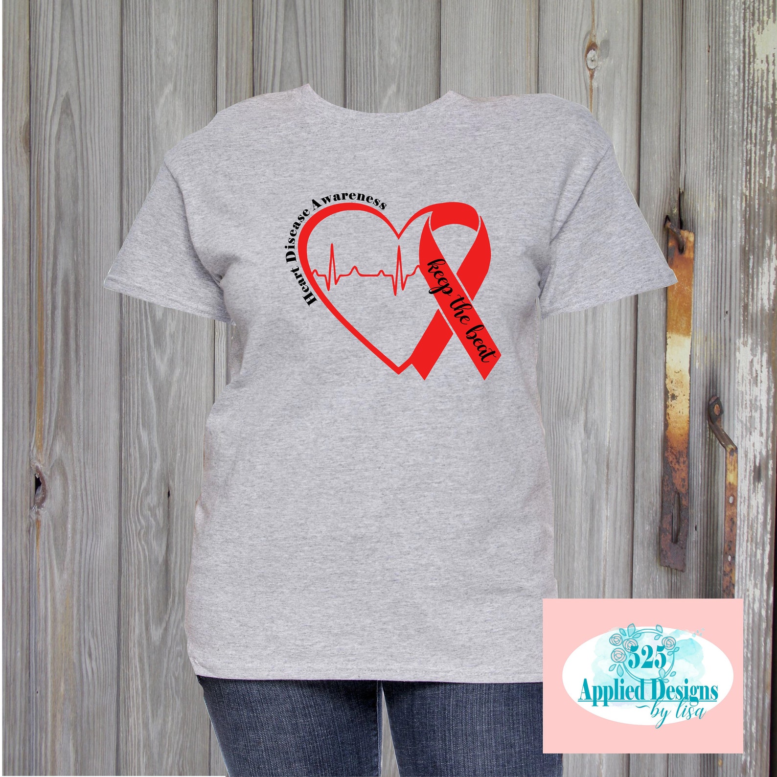 Heart Disease Awareness Ribbon and Heart Cutting File - Etsy